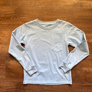 Properly Tied Santa Paws LS Shirt Light Blue Size 5